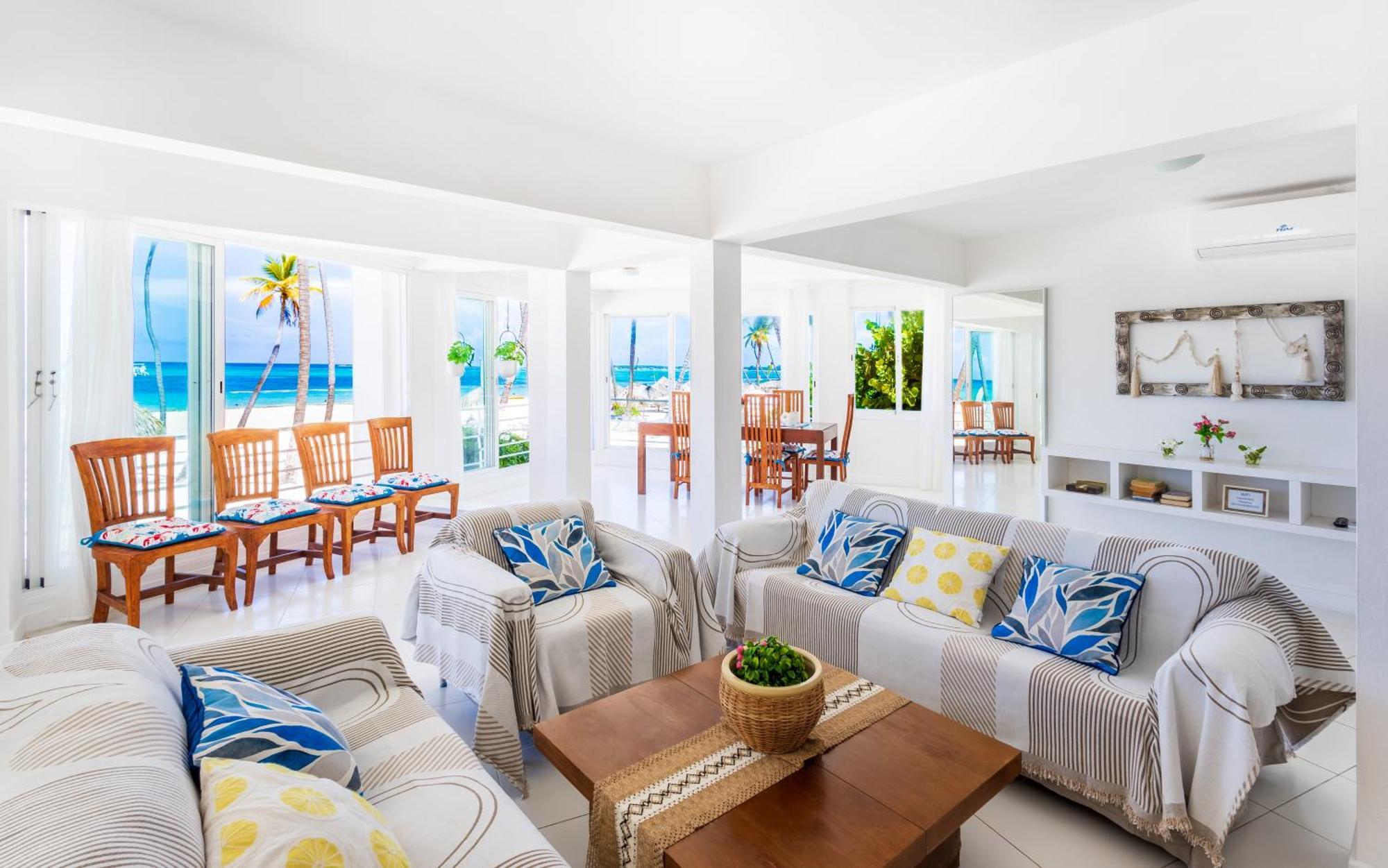 Prime Ocean View - 3-bedroom Getaway With Private Terrace On Bavaro Appartement *